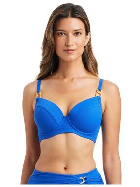 Bleu Rod Beattie Women's Azur Park Underwire Bikini Top, Blue, Size 38D 19876710